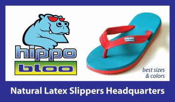Hippo Bloo - Natural Latext Slippers