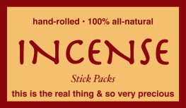Hand Rolled 100% All-Natural Incense Stick packs