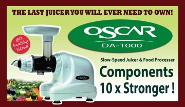 Oscar DA-1000 - Slow Speed Juicer & Food Processor